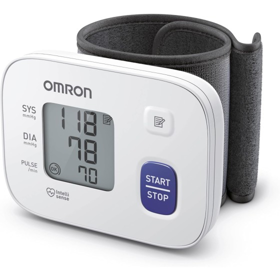 AgreeWin RS1 Automatic Wrist Blood Pressure Monitor, clinically validated, Blood Pressure Machine with Preformed Cuff 13.5-21.5 cm, Accurate Measurement, Cuff Wrap Guide